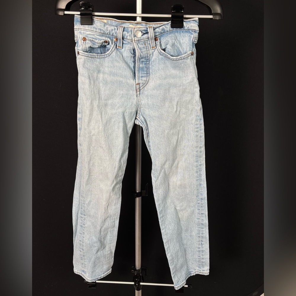 Levi Light Blue Denim Wedgie Straight Jeans